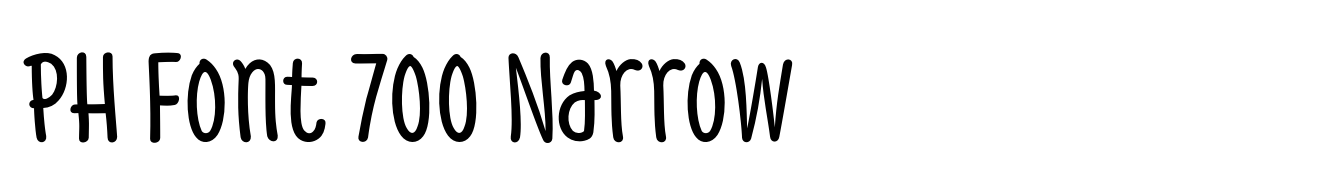 PH Font 700 Narrow